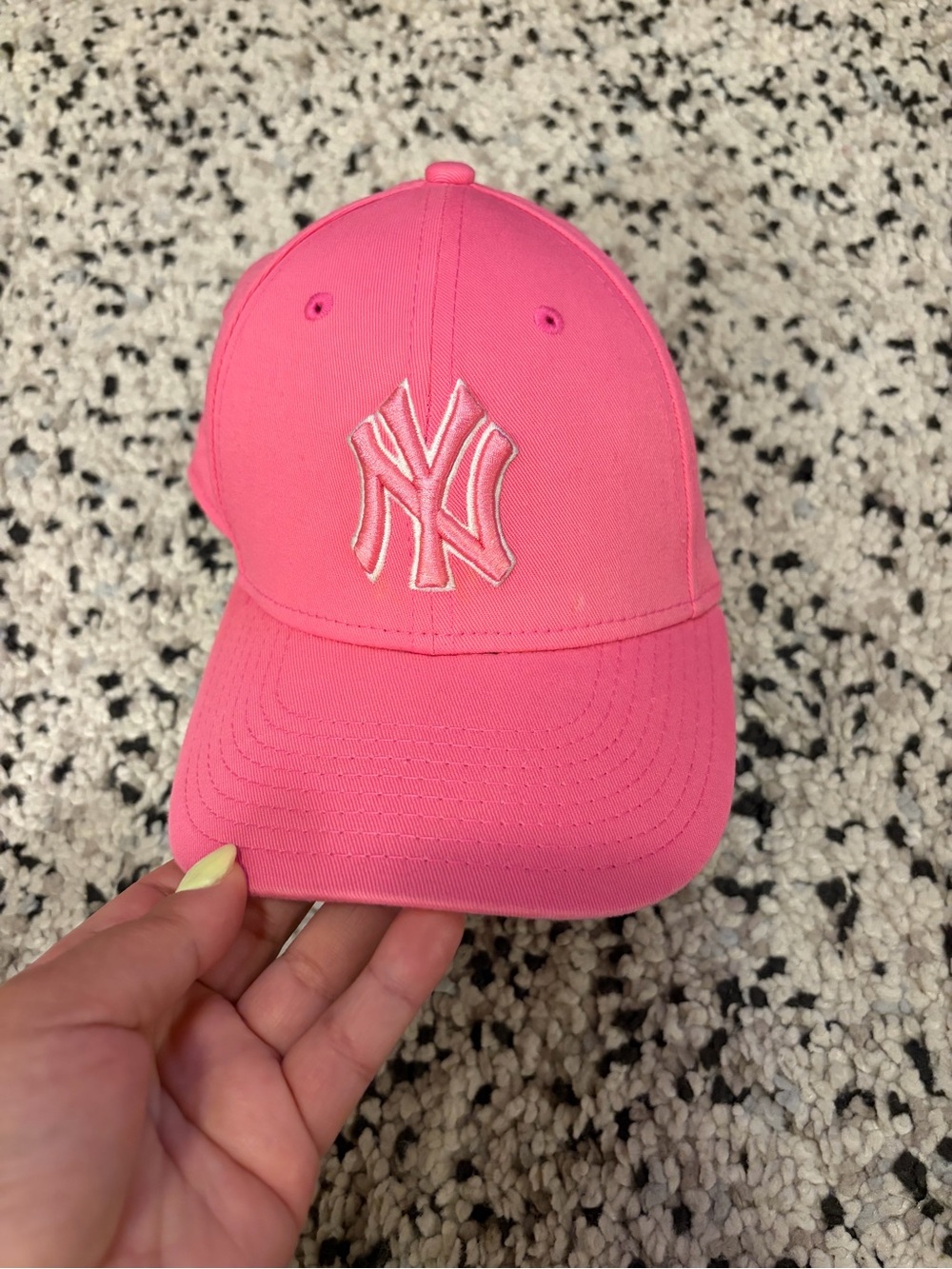 Pink Youth Yankees Cap - Adjustable Baseball Hat